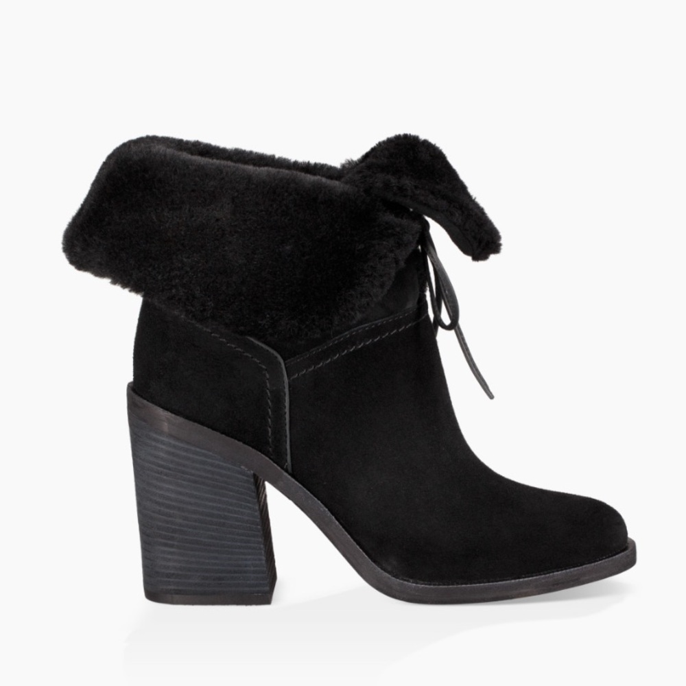 UGG JERENE BLACK BOOTS - size 9.5 - Picture 2 of 10